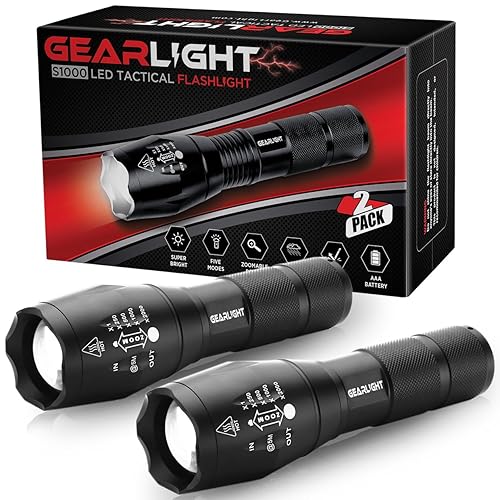 GearLight LED Tactical Flashlight S1000