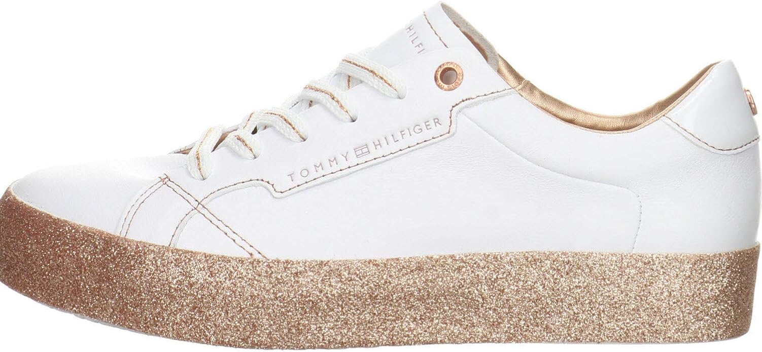 tommy hilfiger sequin foxing dress trainers