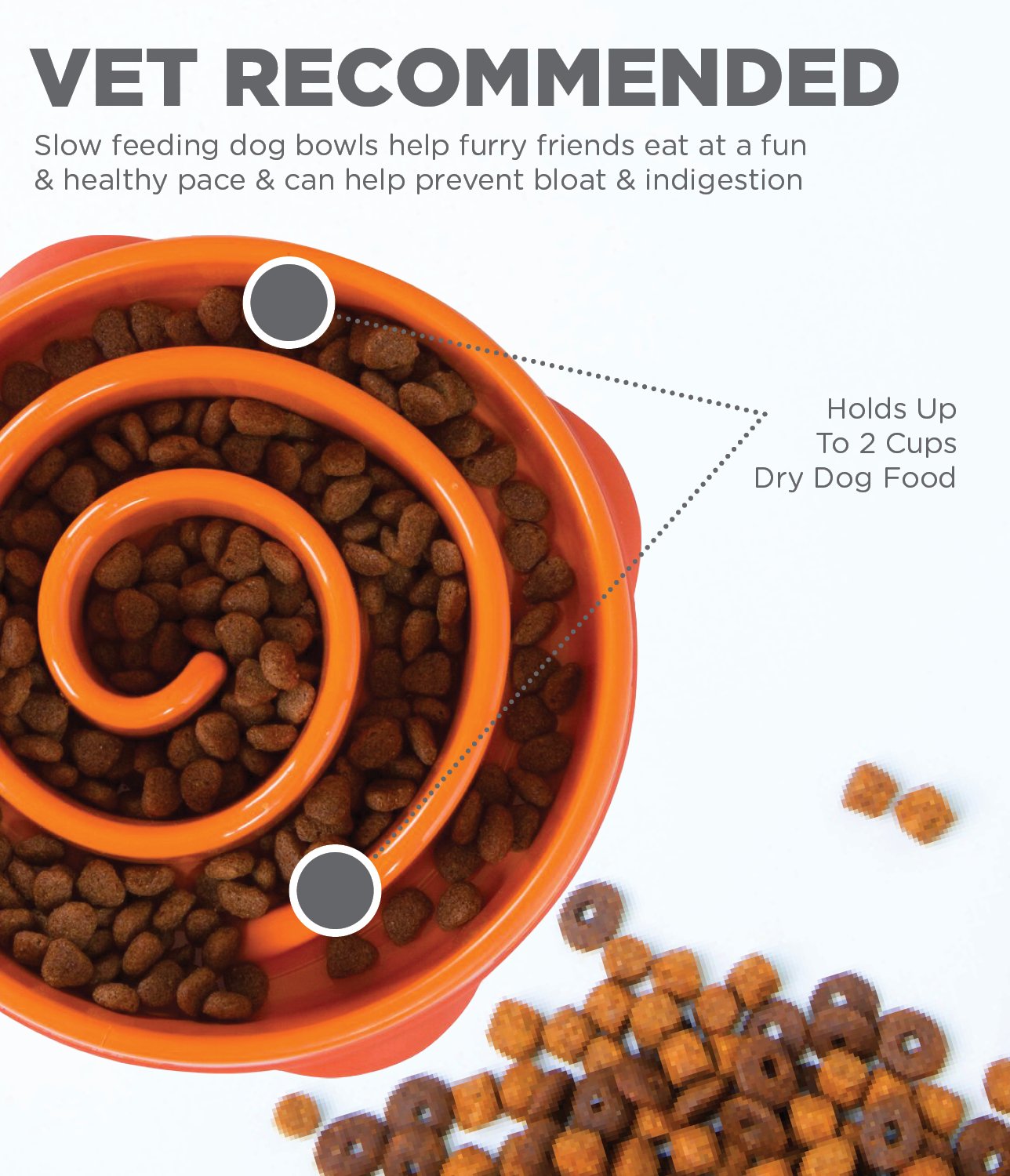 Small Outward Hound Kyjen 51004 Fun Feeder Slow Feed Interactive