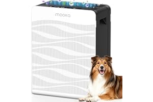 Air Purifier for Home Large Room 2800 Ft², MOOKA H13 True HEPA Double-Sided Air Purifiers for Home Pets with Washable Filters, PM 2.5 Air Quality Sensor, Air Filter Cleaner for Bedroom, Dorm, Office