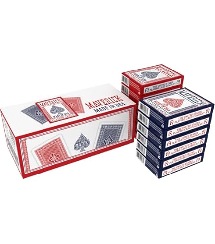Casino Quality Playing Cards 12個セット　カジノ Amazon.com: Classic Playing Cards 12 Pack, Standard Index, Red and