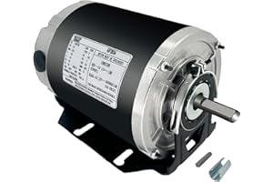 GF2034 Blower Motor 1/3HP 115V 60Hz 1725RPM 48FR Replaces Packard 45013 Ao smith/Century 316P169, NBK20598 EMERSON 8100, GE BF4706, Universal 805, Baldor RSP2442, Carrier HC41DE114, Belt Drive Leungoo
