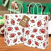 Shindel 16 Pack Football Goodie Bags, 5.5 x 2.8 x 8 Inches Football Gift Bags with Handles for Team Snack kids Birthday Party Favor Supplies