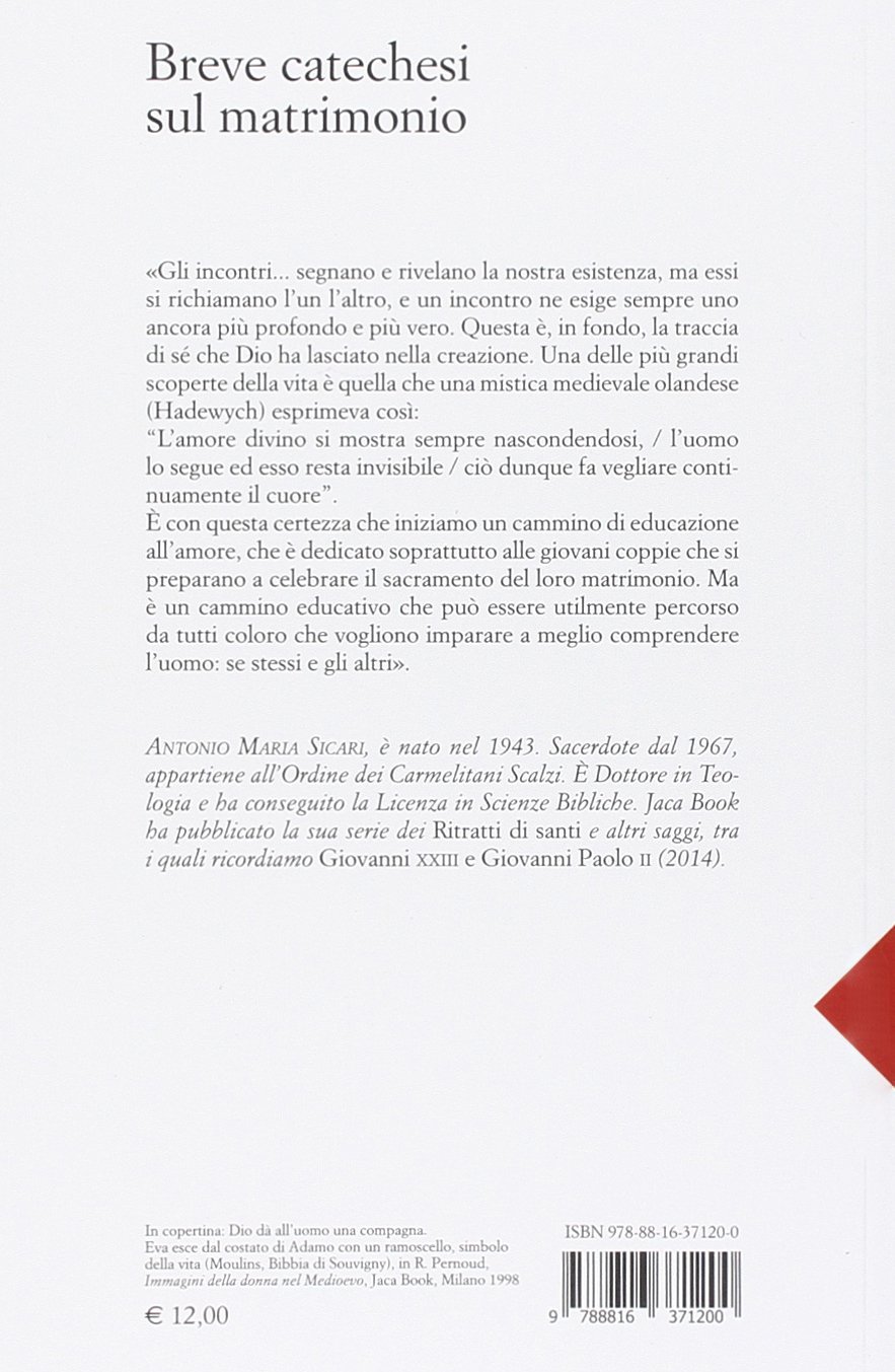 Breve Catechesi Sul Matrimonio Sicari Andrea M Amazon Com Books