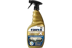 Rain-X 630178 Cerami-X Glass Cleaner + Water Repellent, 16oz - Cleaning Effectively While Remaining Streak Free, Protecting A