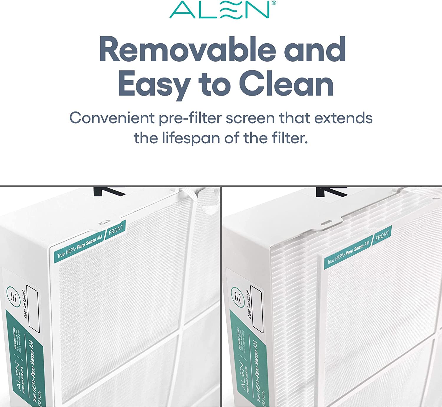 Alen Air Filter B7-Pure Replacement H13 True HEPA FIlter for BreatheSmart 75i Air Purifier - Captures Allergens, Dust, & Mold (1 Filter)