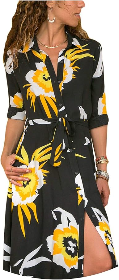 shirt style maxi dress