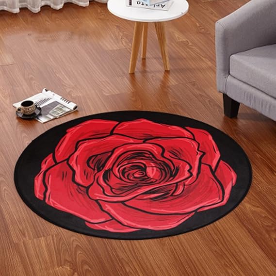 HONGHAI Teppich Teppich Wohnzimmer Couchtisch Kleine Runde Tisch Teppich Wohnzimmer Schlafzimmer Nachtdecke Garderobe Hängese