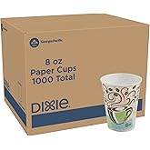 Dixie 5338CD PerfecTouch Hot Cups, Paper, 8oz, Coffee Haze (Case of 1000)
