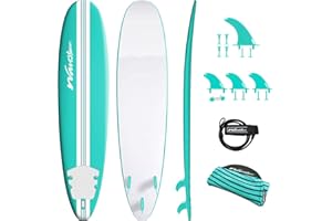 WAVESTORM 8ft Premium Classic Longboard Surfboard