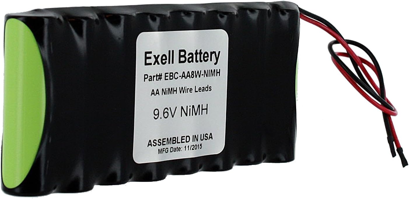 9.6V Custom NiMH 2100mAh Battery Pk 6" Bare Leads for NT8JY Futaba 4NBL/BF/BP