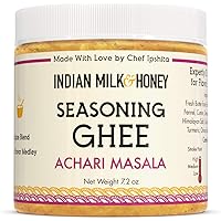 Achari Masala Grass-Fed Seasoning Ghee Butter by Indian Milk & Honey, 7.2 Ounce, Keto & Paleo friendly, Pasture Raised…