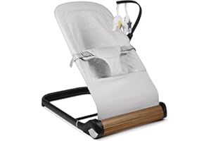 TOTRUN Baby Bouncer Chair - Comfortable Support for Your Little One's Blissful Moments (Net, Light Grey)