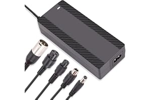 CraogeCoore 54.6V 1.6A Electric Scooter Charger for 48V Lithium Battery, 5-in-1 Plug Smart Ebike Charger Compatible with Jetson, Gotrax, Razor,Segway, Swagtron, Hiboy, Lectric XP and More