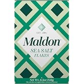 Maldon Salt, Sea Salt Flakes, 8.5 oz (240 g), Kosher, Natural, Handcrafted, Gourmet, Pyramid Crystals
