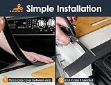 Linda’s Essentials Silicone Stove Gap Covers 2 Pack 25 Inches Black view 6