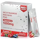 Kaseano NAD Supplement, Liposomal NAD+ Liquid Supplements 1000mg, NMNH Supplement Alternative for Men & Women, Boosts Cellular Energy, Focus, Healthy Aging - 30 Packets