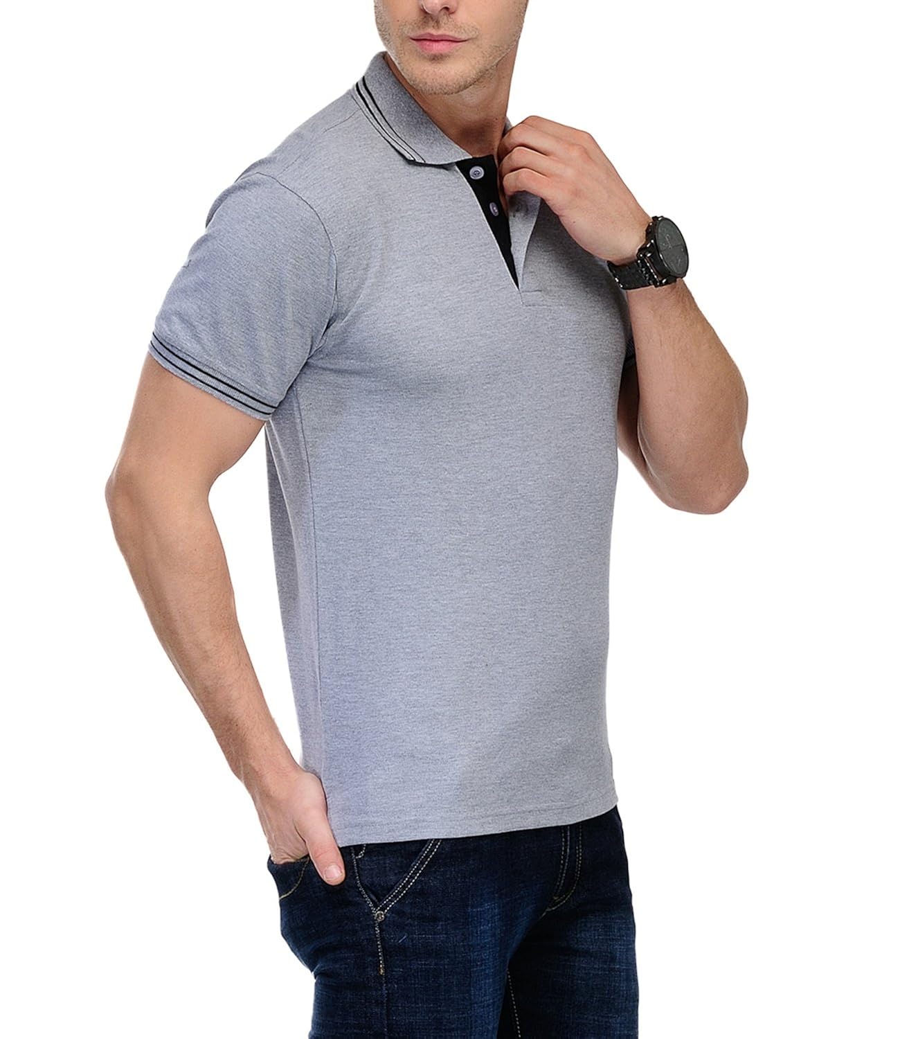 awg - all weather gear men's cotton polo (gpawg-rd-1_red)