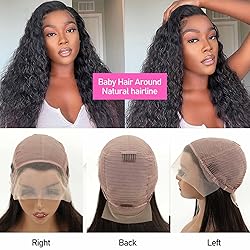 Domiso Human Hair Lace Front Wigs Water Wave