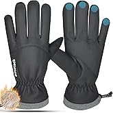 Bototack Winter Waterproof Ski Gloves Men Women, Windproof Thermal Touch Screen Snow Gloves, Warm Cold Weather Snowboard for Skiing Hiking Cycling Driving