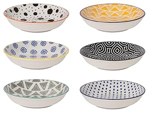 Now Designs Bits & Dots Pinch Bowls, Set of 6