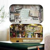Cuteefun Miniature Doll House Kit Coffee Time with LED Lights view 2