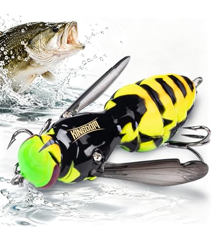 Rebel Lures Bumble Bug Topwater / Crankbait Fishing Lure, 1 1/2 Inch, 7/64 Ounce, Bumble Bee : Fishing Topwater Lures And Crankbaits : Sports & Outdoors