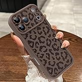 MOWIME Compatible with iPhone 17 Pro Max Case, Cheetah Print Shockproof Soft TPU Protective Cover for Women Girls, Slim Anti Scratch Leopard Case for iPhone 17 Pro Max 6.9 Inch, Brown
