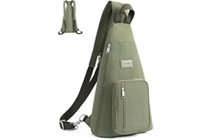Telena Sling Bag Crossbody Backpack for Women Men 2 in 1 Lightweight Chest Bag Casual Daypack Backpacks for Travel Hiking