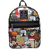 Loungefly Nightmare Before Christmas NBC Chibi Character Mini Backpack (One Size, Multi)