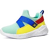 SKYWHEEL Toddler Sneakers Size 7 Boys Tennis Slip On Shoes Blue Mesh Breathable Lightweight Sneakers for Walking Running