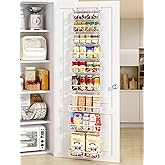 Delamu Narrow 9-Tier Over the Door Pantry Organizer, Adjustable Pantry Storage, Metal Hanging Spice Rack, Cabinet Door Organi