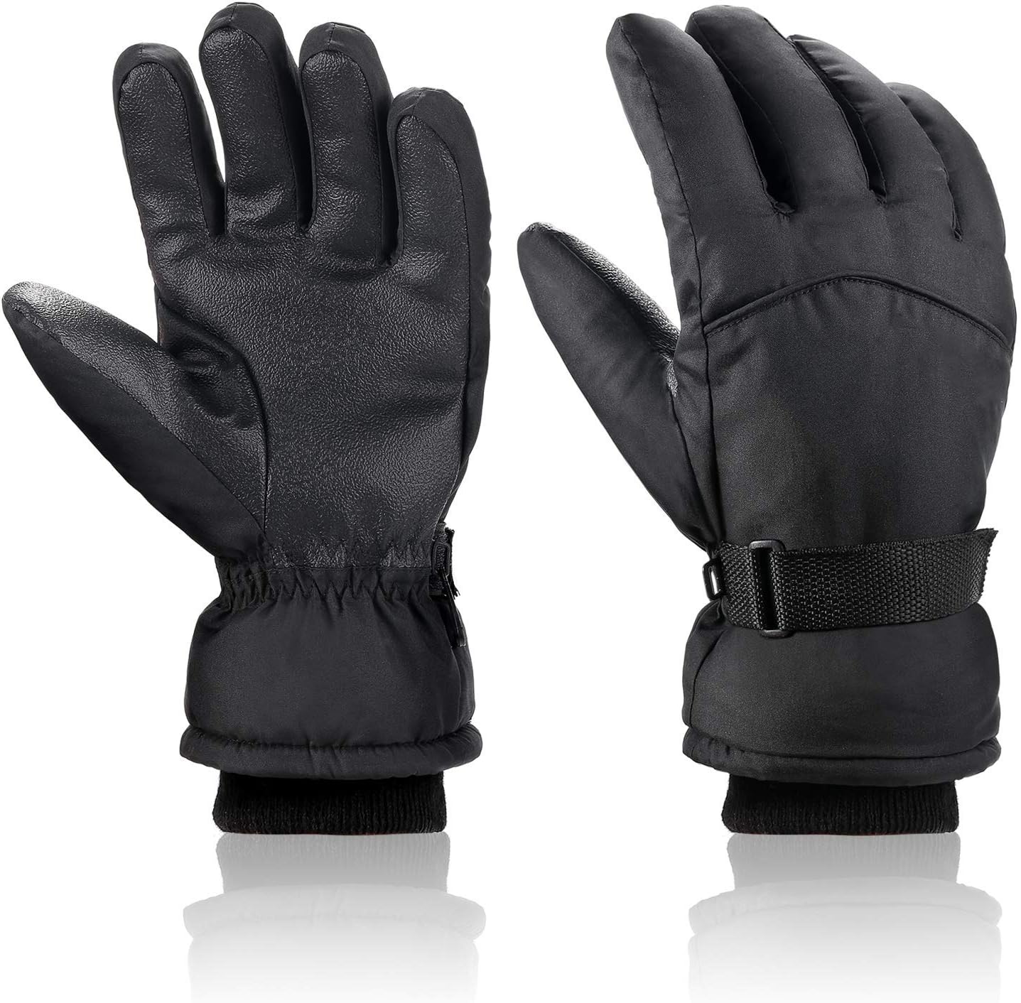 DmgicPro Ski Gloves -10°F Thermal Snow Work Winter Glove - Soft Plush Insulated Cotton with Waterproof TPU - Windproof Water-Resistant Breathable Warm Hands in Cold Weather for Men and Women(M)