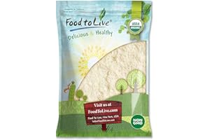 Food to Live Organic Almond Flour, 8 Pounds — Extra Fine Blanched Prime Meal, Non-GMO, Low Carb, Culinary Grade, Kosher, Keto, Paleo and Vegan Super Powder, Bulk