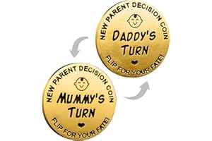MELIATOMIA Baby Shower Gifts Parents Decision Coins for New Mom&Dad,Funny New Baby Gifts New Mom Gifts New Parents Gifts for Couples,Postpartum Gifts for Mom Essentials