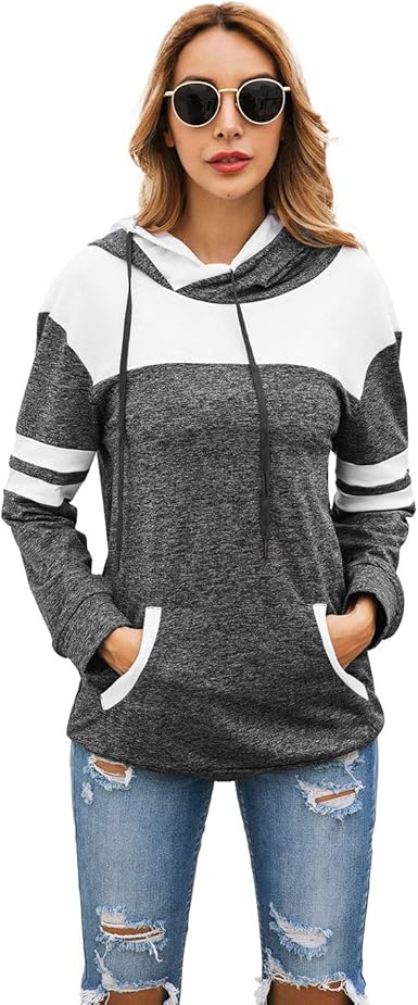 women's two tone hoodie