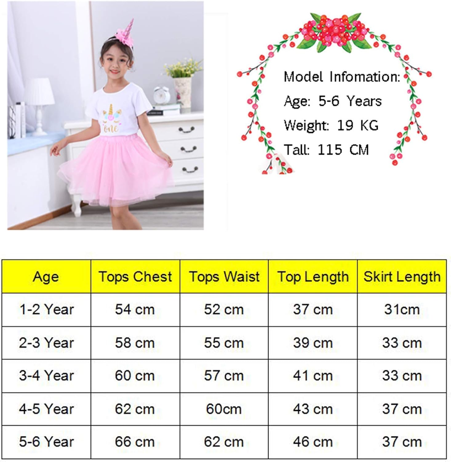 unicorn dress 12 months