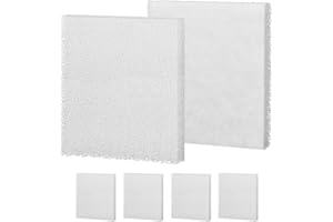 Magluv C4 Poly Foam Pad Fit for Fluval C4 Power Filter White Filter Foam Aquarium Filter Pad Media Replacement, 6-Pack (C4)