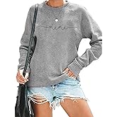 RFBIQI Mimi Sweatshirt Women Funny Letter Print Grandma Gift Pullover Top Nana Casual Crewneck Long Sleeve Tee Shirt
