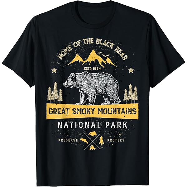 Amazon.com: Vintage Great Smoky Mountains Shirt Retro USA