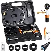 VEVOR Radiator Vacuum Refill Kit, Automotives Cooling System Vacuum &amp; Purge Fill Tool with Gauge, Portable Radiator Coolant Filling Kit with Toolbox, Universal Fit for Most Cars Vans SUVs and Trucks