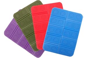 DIYEAH 4pcs Foldable Seat Cushion Waterproof Outdoor Sitting Mat Portable Camping Picnic Hiking Folded Pad