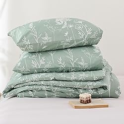 JANZAA Queen Comforter Set Sage Green Comforter