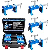 SIIIXS 4-Pack Blue Cabinet Clamps,Face Frame Clamps for Installing Cabinets | 450 lbs Load