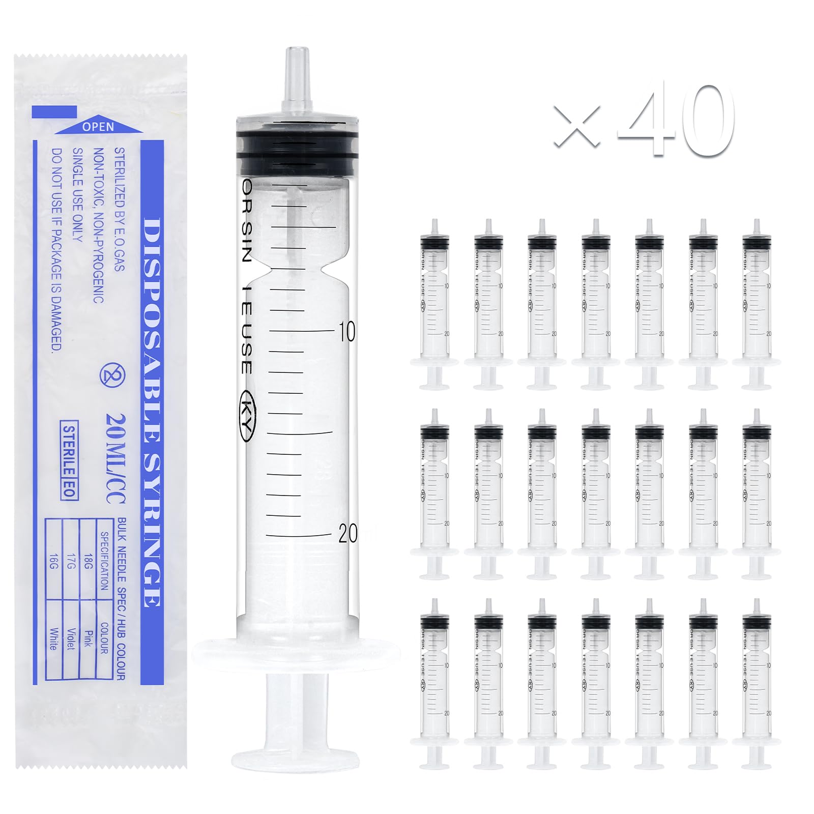 Mua YUDAEE 20ml Plastic Syringe 40pcs Colostrum Syringe without Needle