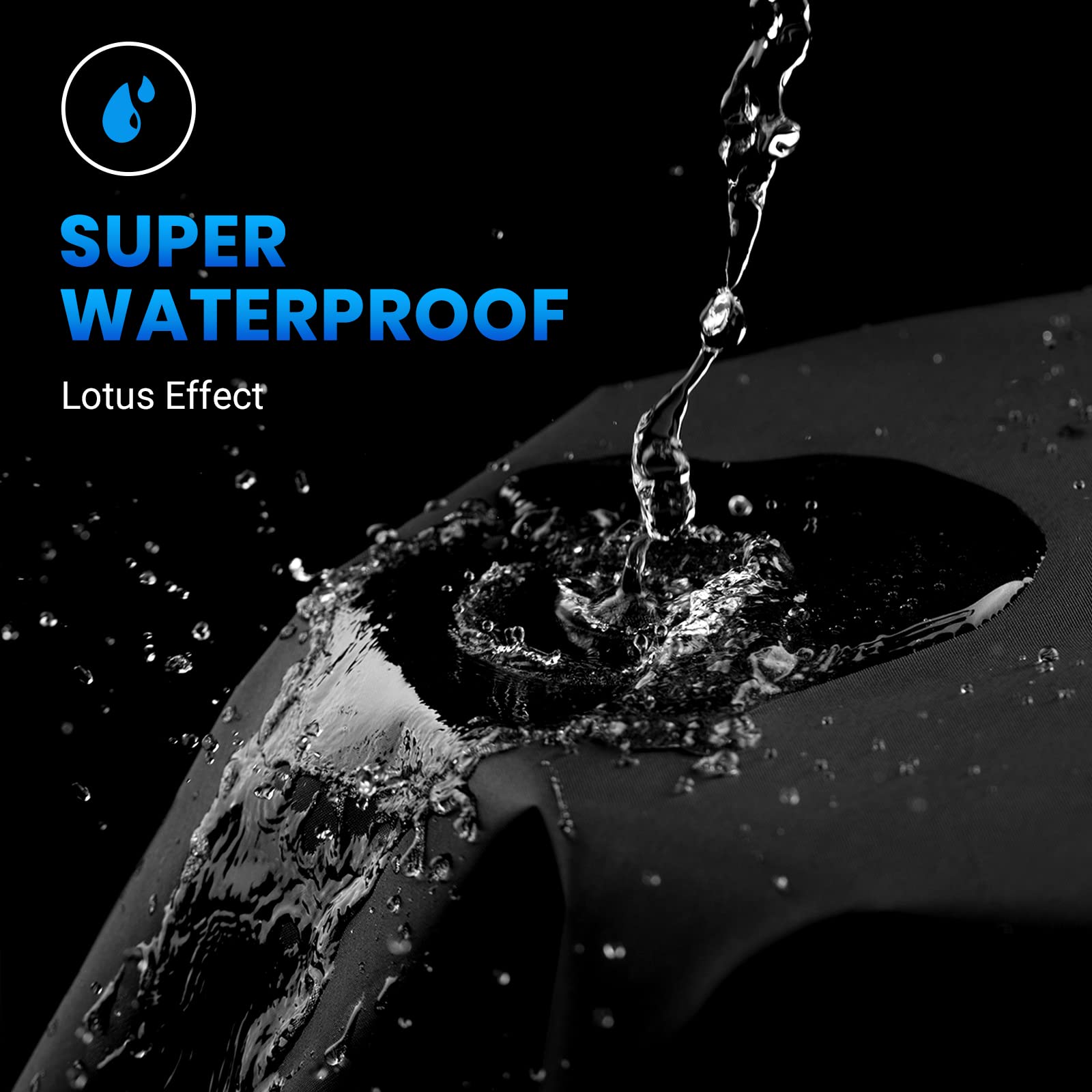 Favoto Motorrad Abdeckplane Outdoor Orange - Roller Motorradabdeckung Wasserdicht Staubdicht UV-Schutz mit Schlossloch Winddichte Schnalle Oxfordstoff XL 220cmx105cmx125cm 3