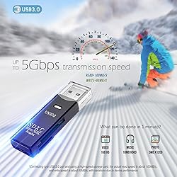 USB3.0 Micro SD Card Reader, 5Gbps 2-in-1 SD Card