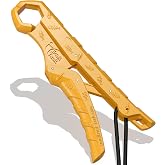 SNAIL TRAIL 7.5''/9'' Floating Fish Gripper with Lanyard | Fishing Grabber, Catfish Mouth Pliers, Caught Bass Holder, Fish Scale Hook Clamp, Saltwater Lip Grip Tool, Gifts for Men