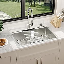 30 Inch Drop In Kitchen Sink -Lepuday 30x22 Drop In