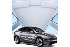 OJOYME Glass Sunroof Sunshade for Tesla Model Y Juniper,Roof Sun Shade Nano-Crystal UPF50+UV Resistant, Non-Destructive Installation Without Gaps Not Sagging Tesla Model Y (2025-2026) Accessories